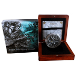 2 oz Silber Niue 2021 Antique Finish Gilded - CHIGUOTIAN Gott der Musik - 4 Himmlische Könige - Four Heavenly Kings