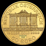 1/2 Unze Gold Wiener Philharmoniker Österreich BU