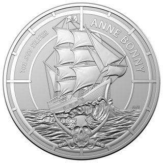 2021 Solomon Islands 1 oz Silver $2  Pirate Queens (1.) - Anne Bonny Premium-Anlagemünze