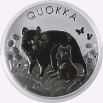 1 Unze Silber Australien 2021 BU - Quokka -...