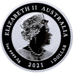 1 Unze Silber Australien 2021 BU - Quokka -...
