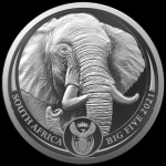 1 oz Südafrika 2021 Big Five Serie II Elefant Silber...