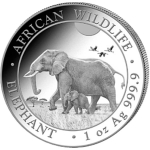 1 Unze Silber Somalia Elefant 2022 BU