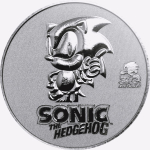 Niue Islands 2 $ - 1 Oz Silber  Sonic the Hedgehog 2021 BU