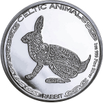 AURINUM*SUMMER*SALE** *1 oz Tschad 2021 BU - HASE RABBIT Celtic Animals