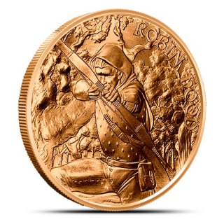 1 Unze Copper  Round Medieval Legends Robin Hood Series  999,99 AVDP