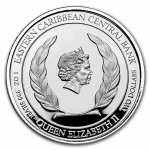 2021 Grenada 1 oz Silver Coat of Arms (04) EC8 Proof...