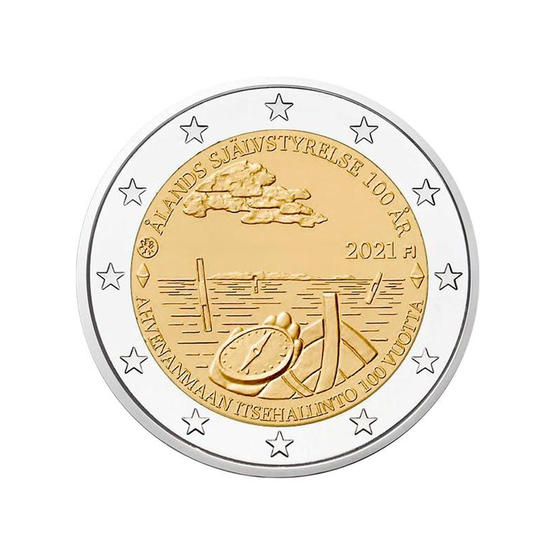 2 Euro Finnland 2021 Selbstverwaltung der Ålandinseln - 100 Jahre bfr, 5,90  €