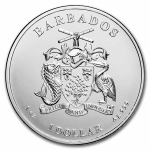 1 Unze Silber 2021 Barbados Caribbean Octopus Feingehalt 999
