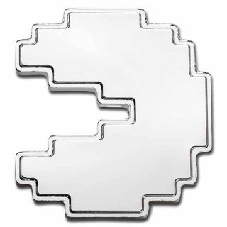 1 Unze Silber Niue 2 NZD PAC-MAN Shaped PAC-STACK Stackable Pac Man 2021