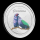 Dominica,  2 Dollar, 2021 Natur Insel Nature Isle EC8 (4)  Sisserou Parrot Unze Silber, 1 oz Proof farbig