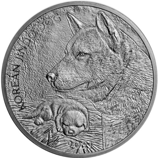1 oz Silber Südkorea South Korea Korean JINDO DOG 2021
