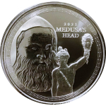 1 Unze Silber Gibraltar Perseus mit dem Kopf der Medusa...