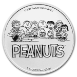 USA 1 Oz Silber 2021 Peanuts Charly Brown