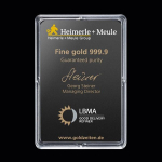 25 x 1 g Goldbarren Heimerle + Meule UnityBar 999,99
