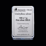 100 x 1g Silber Heimerle + Meule UnityBox
