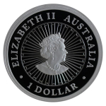 EINZELSTÜCK** 1 Unze Silber Australien - Opal Tiger Jahr des Tigers Opal - 2022 Proof - 1 AU$