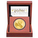 Niue Islands 250 $ - 1 Oz Gold Harry Potter Goldener Schnatz 2022 Proof