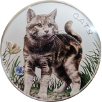 1 Unze Silber Fiji Cats (1. Ausgabe) 2022 in Farbe