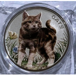 1 Unze Silber Fiji Cats (1. Ausgabe) 2022 in Farbe