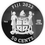 1 Unze Silber Fiji Cats (1. Ausgabe) 2022 in Farbe