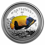 Montserrat,  2 Dollar, 2021 Blaugürtel-Kaiserfisch...