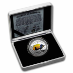 Montserrat,  2 Dollar, 2021 Blaugürtel-Kaiserfisch (04)  EC8 1 Unze Silber, 1 oz  farbig Proof
