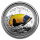 Montserrat,  2 Dollar, 2021 Blaugürtel-Kaiserfisch (04)  EC8 1 Unze Silber, 1 oz  farbig Proof