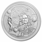 Niue Islands 2 $ - 1 Oz Silber Icons of Inspiration - Isaac Newton  2022 BU