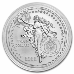 Niue Islands 2 $ - 1 Oz Silber Icons of Inspiration - Isaac Newton  2022 BU