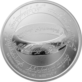 AURINUM SOMMERKRACHER** 1 oz Niue 2021 BU - Der EINE Ring Ringe der Macht 20. Jubiläum 2 NZ$ Herr der Ringe - Sommeraktion nur noch ein paar Tage