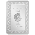Niue Islands 2 Dollar Tarotkarten (6.) - Der Hierophant  2022, 1 Unzen Silber 1 oz,