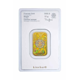 10 g Goldbarren Kinebar (geprägt) 999,99 im Blister