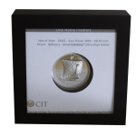 2 oz Isle of Man 2022 Proof - NOBLE Wikigerschiff Viking Ship - Piedfort Ultra High Relief Silber 1 Noble