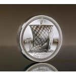 2 oz Isle of Man 2022 Proof - NOBLE Wikigerschiff Viking Ship - Piedfort Ultra High Relief Silber 1 Noble