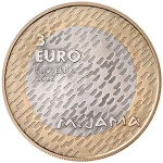 3 Euro Bimetall Slowenien 2022 Matija Jama - 150. Geburtstag BU