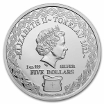 1 Unze Silber Tokelau 5 Dollars 2022 Feuerfisch - Lionfish - BU