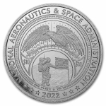 1 Unze Silber 64 Jahre NASA Retro Worm Mesa Grande 2022 BU 10$