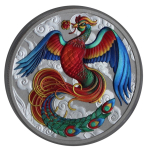 1 Unze Silber Phönix Phoenix - MULTICOLOR - Farbig Coloriert 2022 Australien (6) Serie Myths and Legends 1AUD