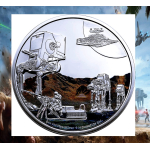 AURINUM*TOP*ANGEBOT* 3 oz Niue 2022 Proof STAR WARS- Schlacht um Hoth - Battle of Hoth - Silber Farbig Coloriert 10 NZ$