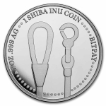 1 Unze Silber Round - SHIBA IBU - Bitpay  BU