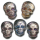 2 Unzen Silber Motivbarren - Skull Tag des Todes - Dia de los Muertos - Pokerface - Handmade Blau / Blue