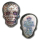 2 Unzen Silber Motivbarren - Skull Tag des Todes - Dia de los Muertos - Pokerface - Handmade Blau / Blue