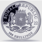 1 Unze Silber Somalia LEOPARD (5) African Wildlife 2022 BU Premium Anlagemünze