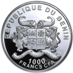 LETZTE** 1 oz Benin 2014 Prooflike - ELEFANT -...