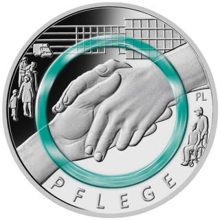 10 Euro Deutschland - PFLEGE - Im Dienst der Gesellschaft - 2022 BU Polymerring -G-