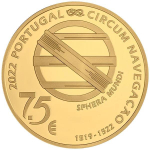 Portugal 7,5 Euro Gold 2022 PP - Magellan Weltumseglung - Proof in Box