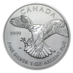 1 Unze Silber Canada Birds of Prey - Peregrine Falcon...