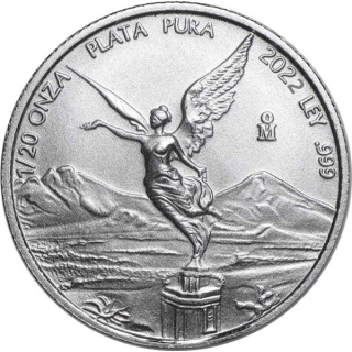 1/20 Unze Silber Mexico Libertad 0,125 Onza 2022 BU