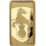 2,5g Gold 5 x 250 Francs CFA Senegal - The Queens Beasts 2021 Proof